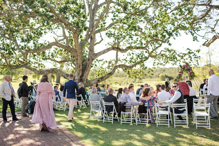 Forest Hall garden route wedding under the oak trees