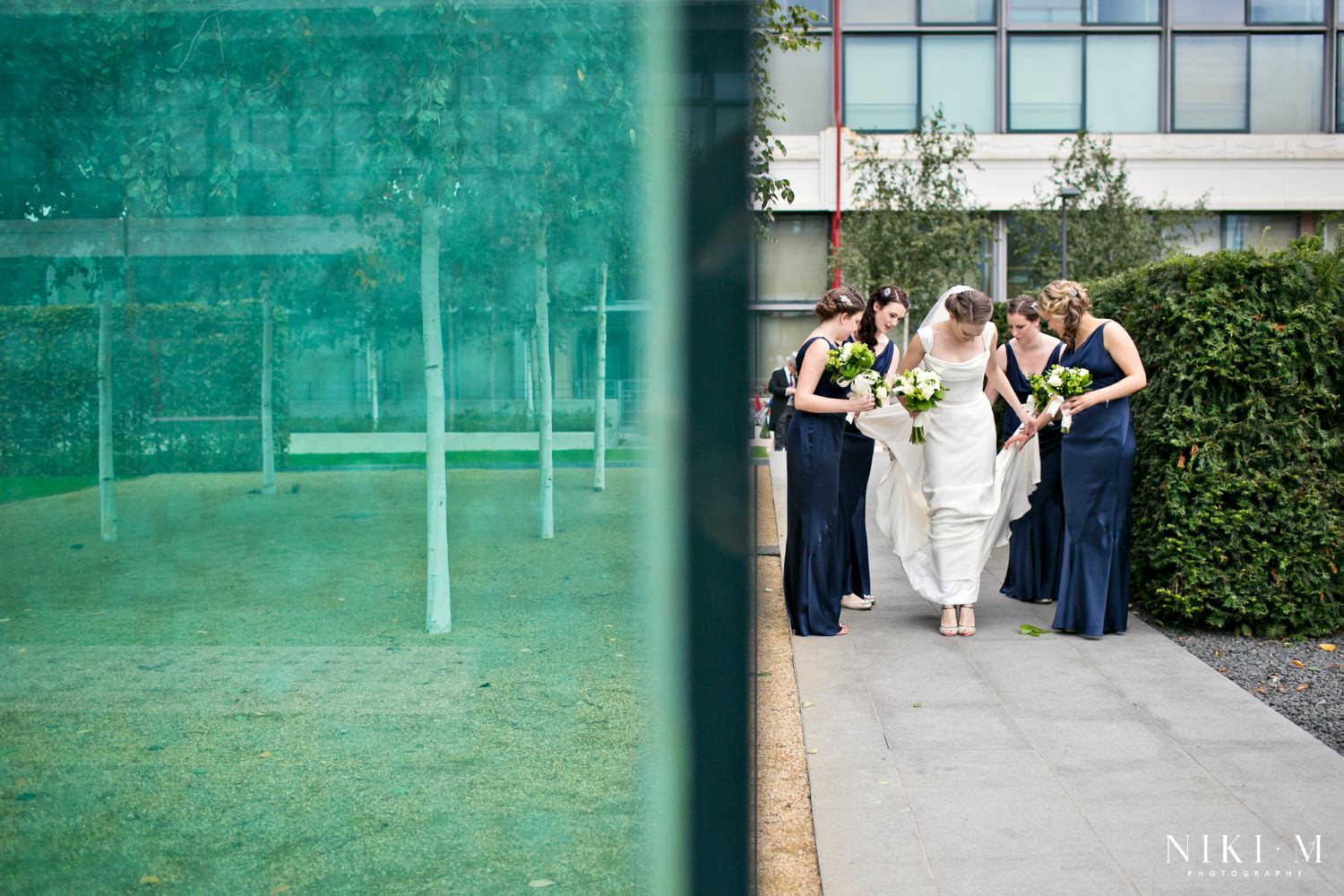 Bridal prep at Highbury Stadium Square for a Tower of London Wedding