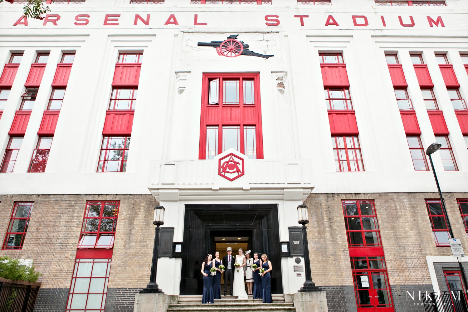Bridal prep at Highbury Stadium Square for a Tower of London Wedding