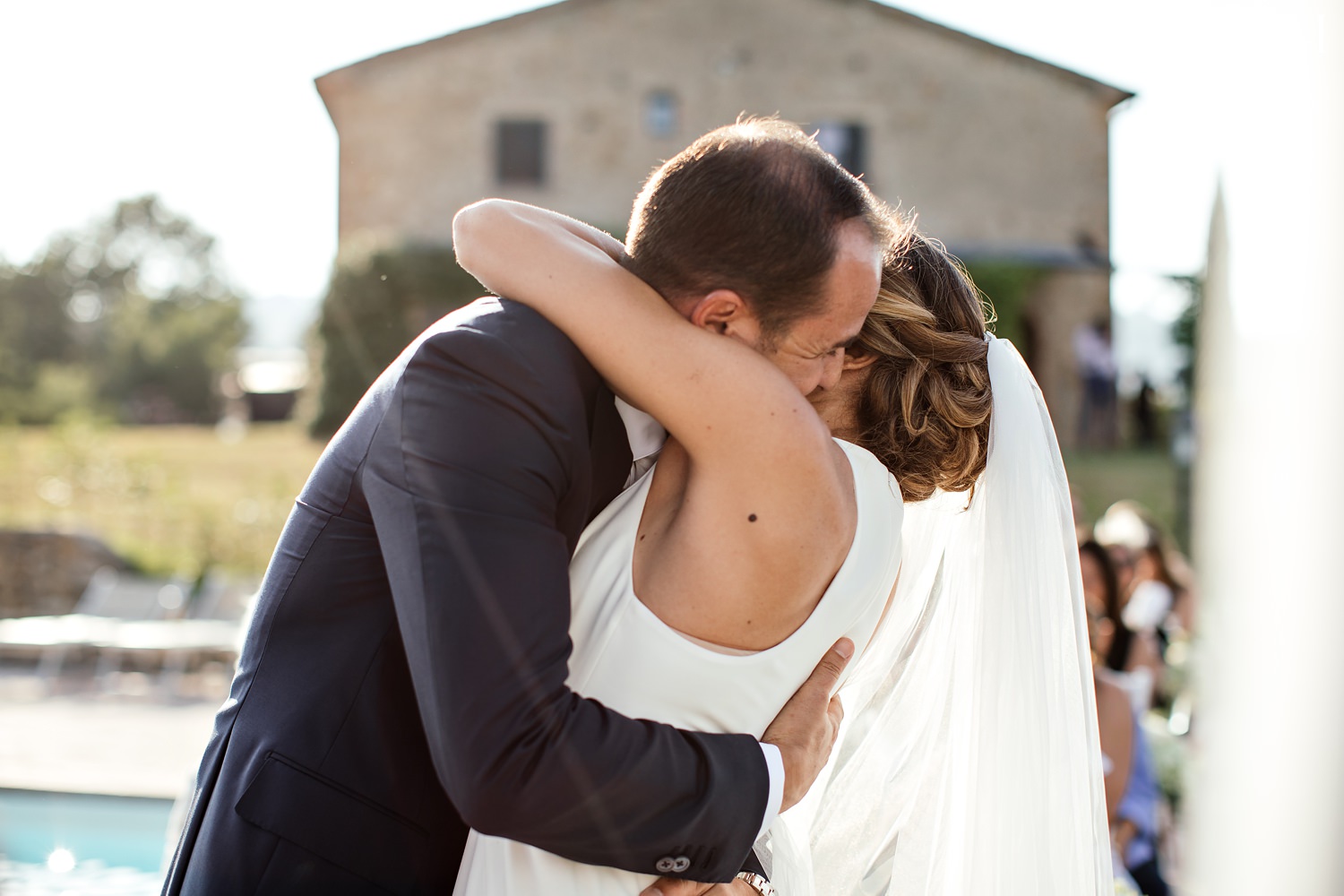 Tuscany wedding ceremony at Villa Ricrio in Italy