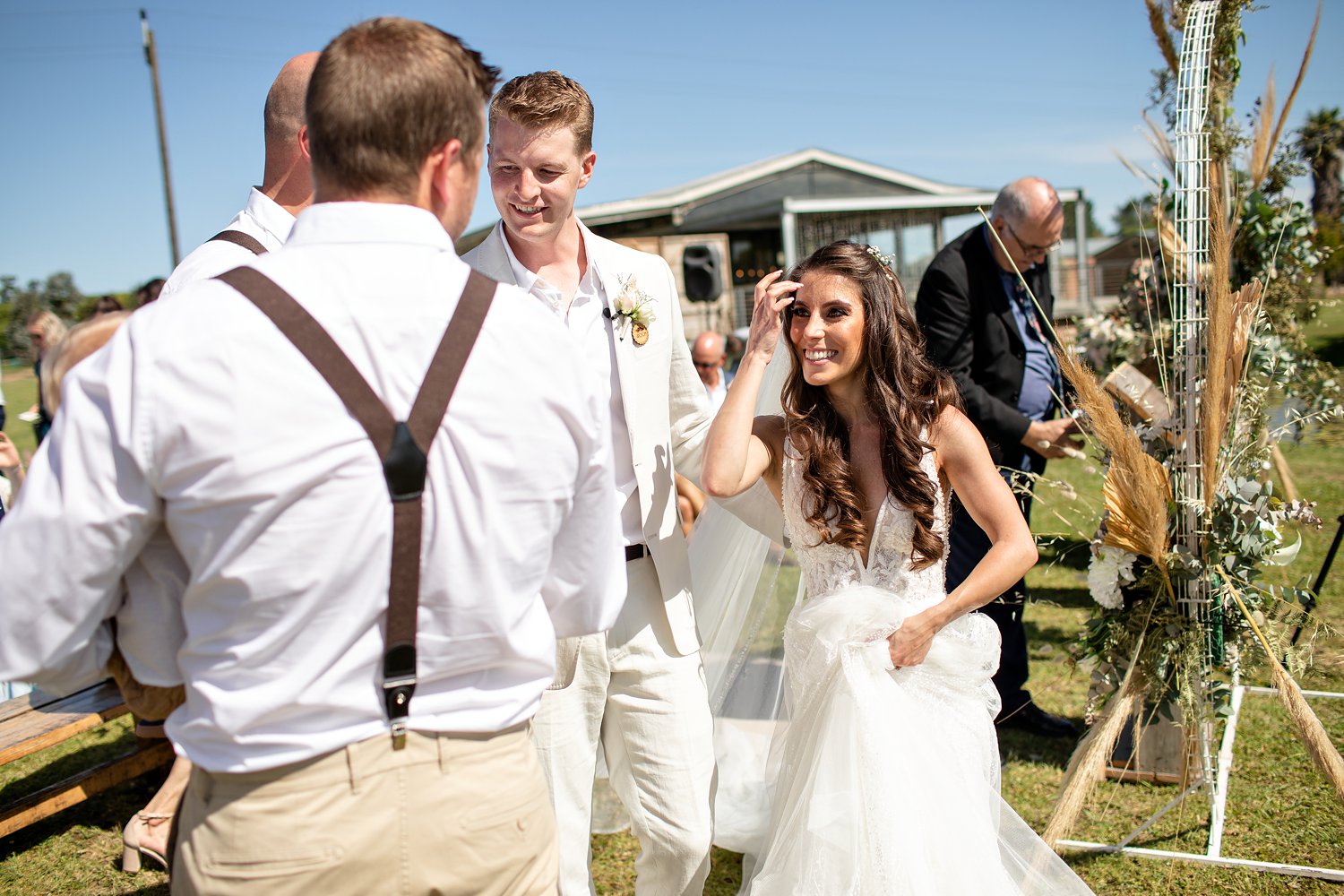 Ceremony at Kay and Monty Garden Route wedding venue