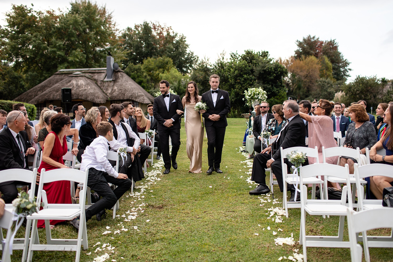 Wedding ceremony for a Central Drakensberg wedding at Champagne Sports Resort