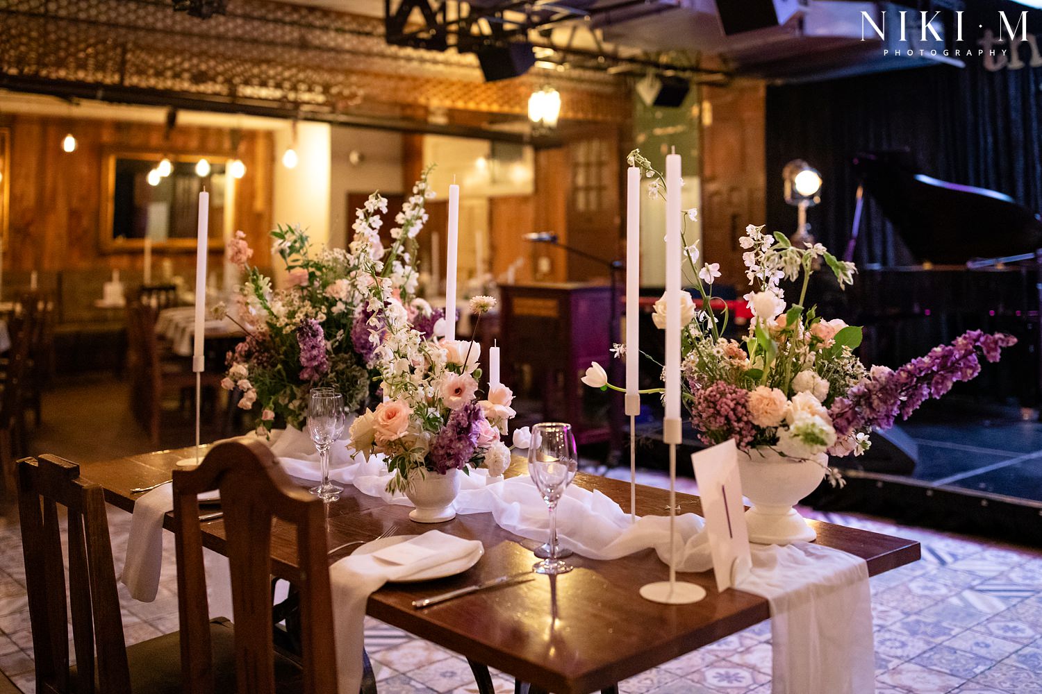 The Marabi Club decor for a Johannesburg wedding reception