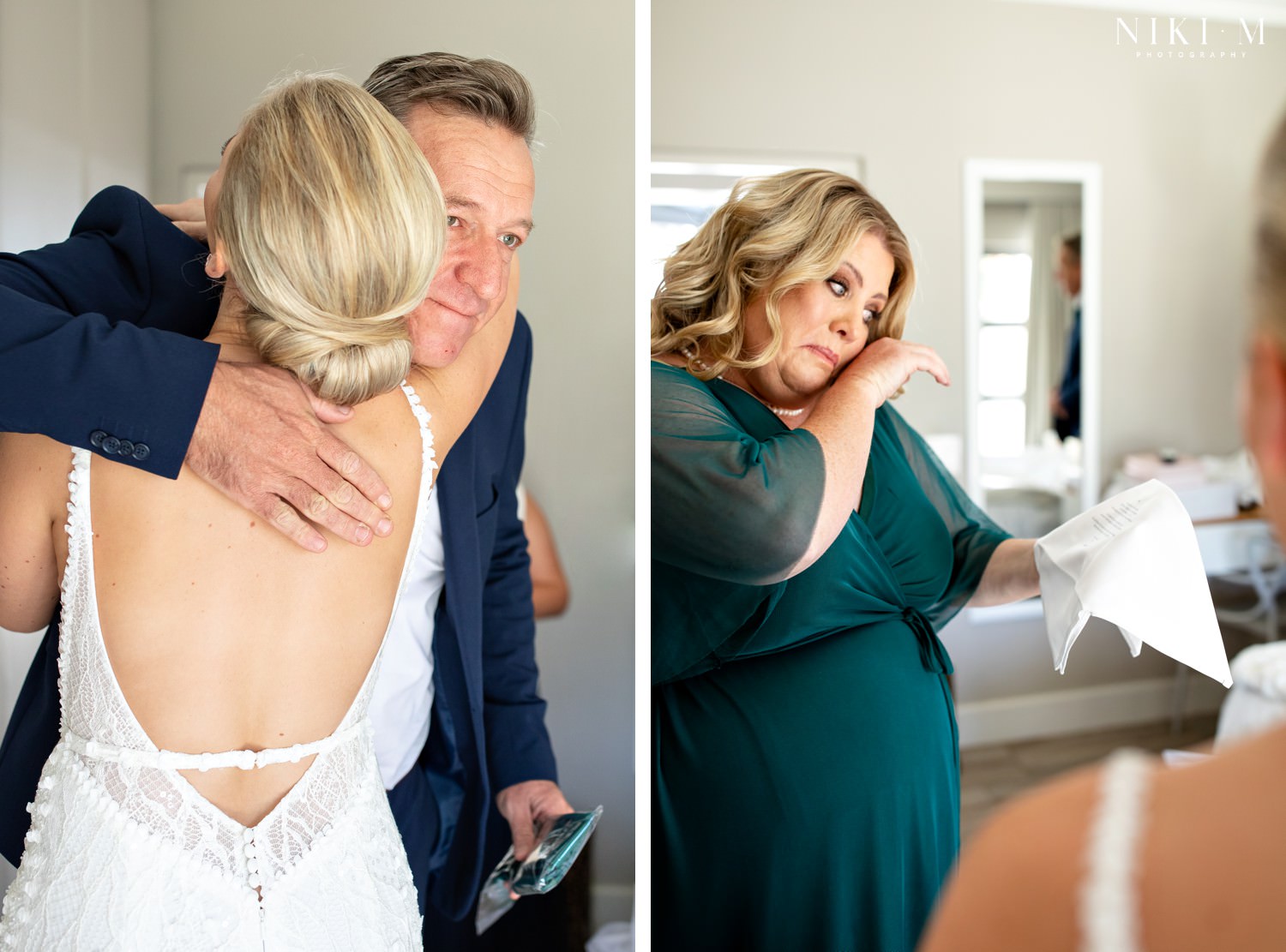 Bride's gifts to her parents on her wedding day by Kary M Designs