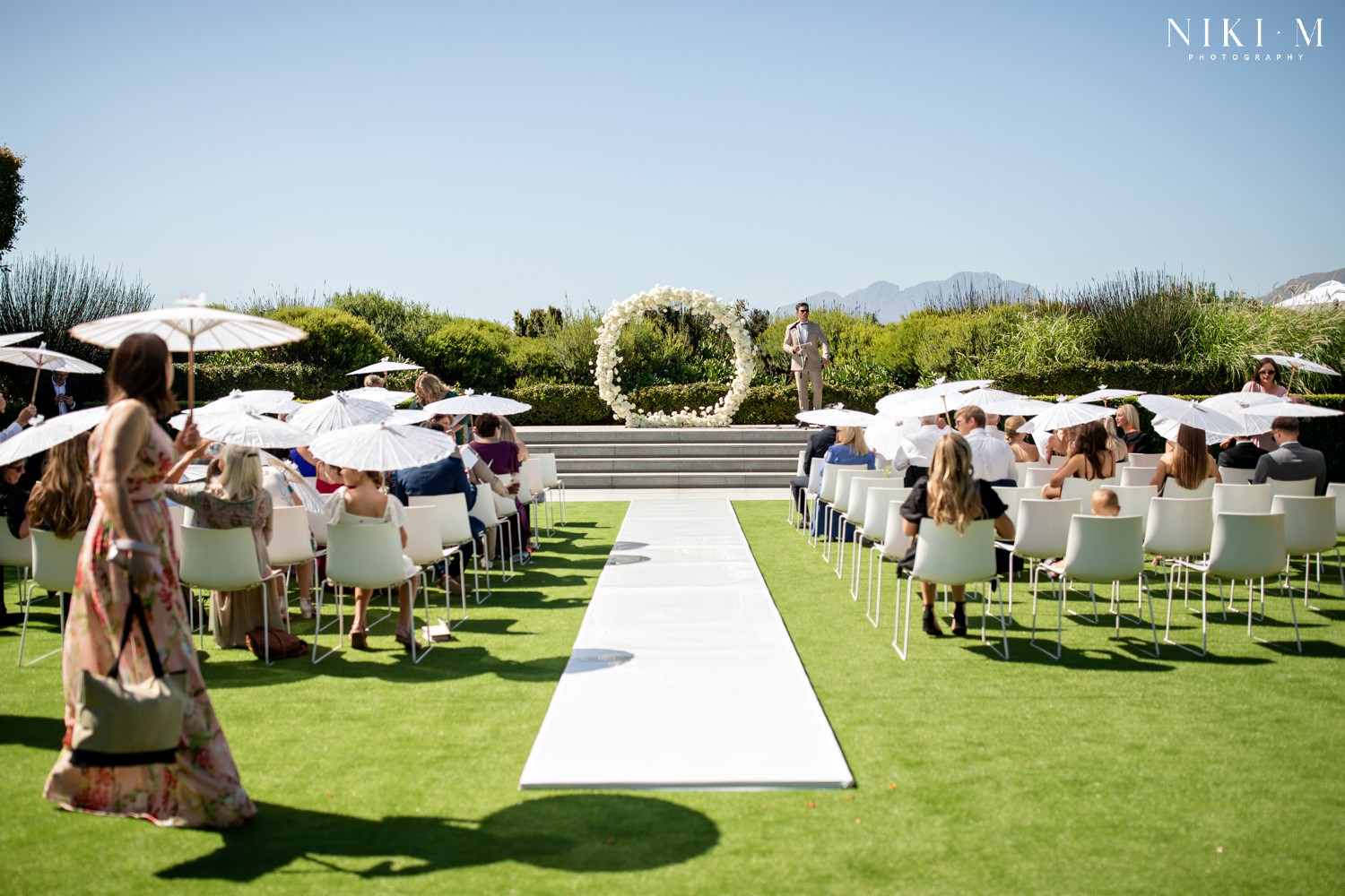 Cavalli Estate wedding in the sunken garden