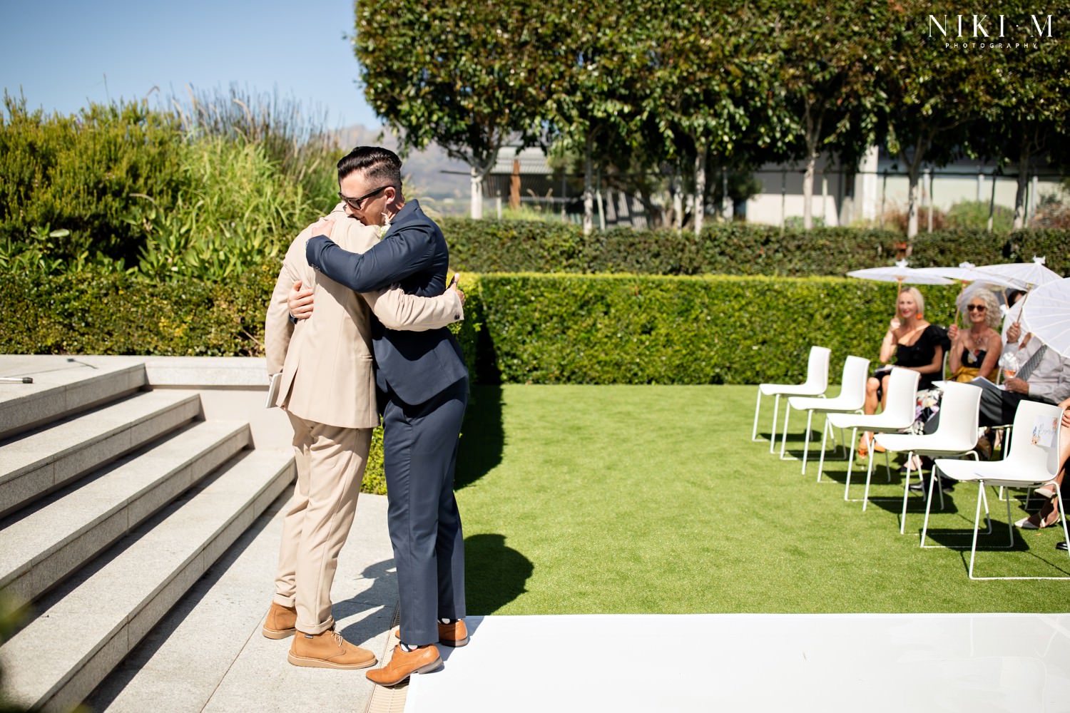 Cavalli Estate wedding in the sunken garden