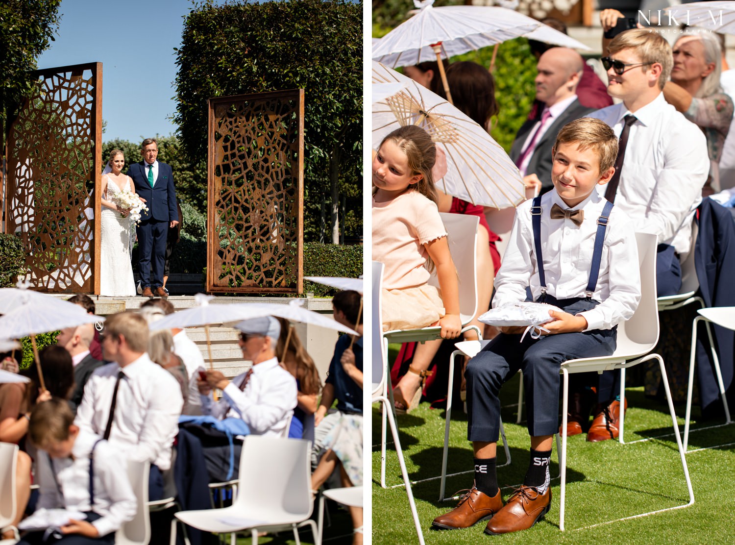Cavalli Estate wedding in the sunken garden