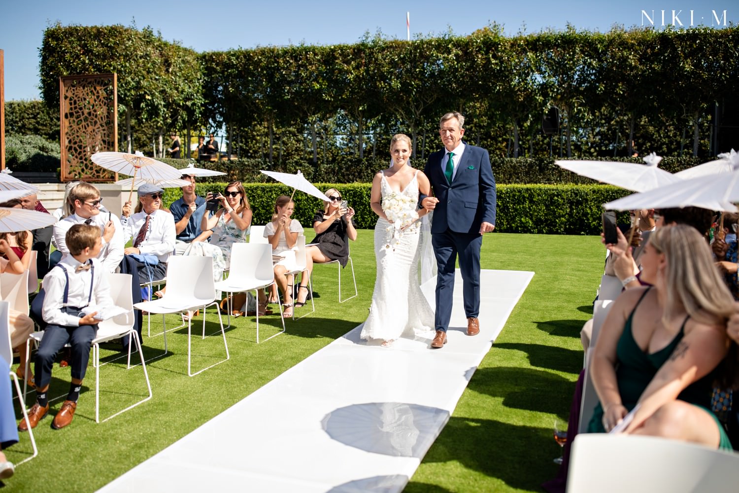 Cavalli Estate wedding in the sunken garden