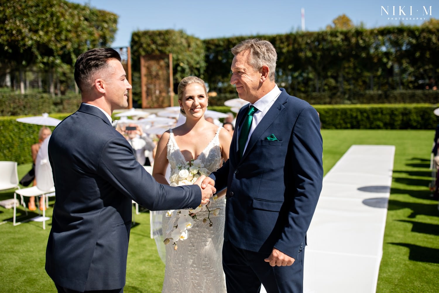 Cavalli Estate wedding in the sunken garden