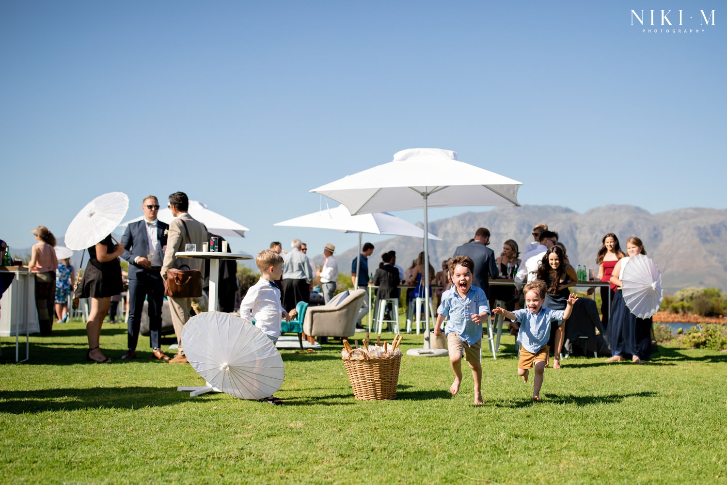 Canapes at a cape town wedding at Cavalli Estate