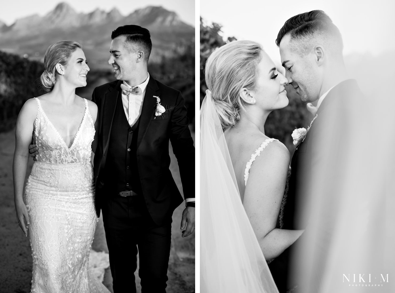 Sunset couple photos at a Cavalli Wine Estate wedding in Stellenbosch Cape Town