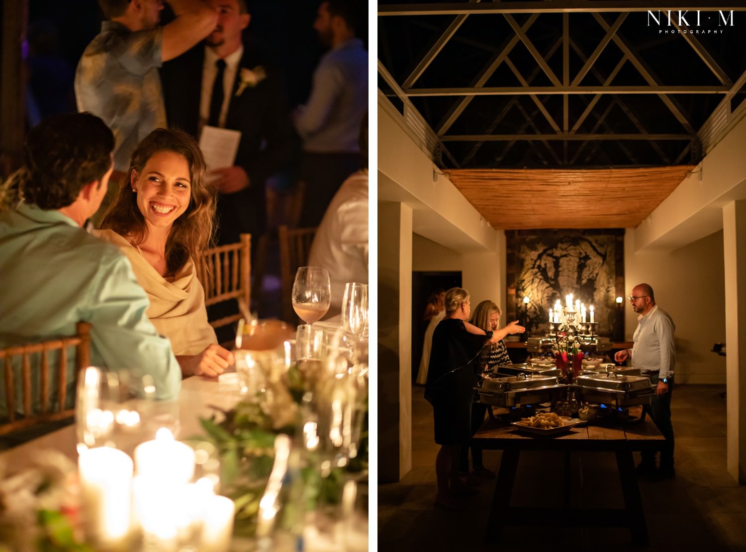 Load shedding in South Africa created the perfect opportunity to craft an intimate dinner at this wedding.