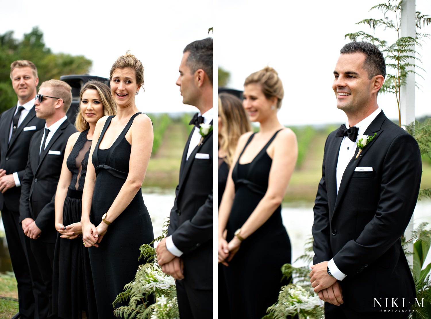 The groom chose to have two of his female friends as groom's women.