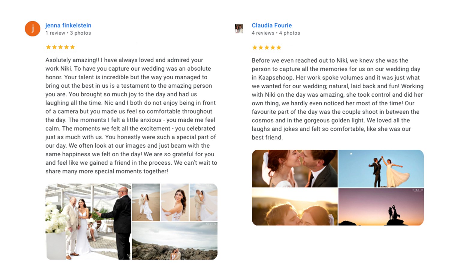 Google Reviews for Niki M Photography